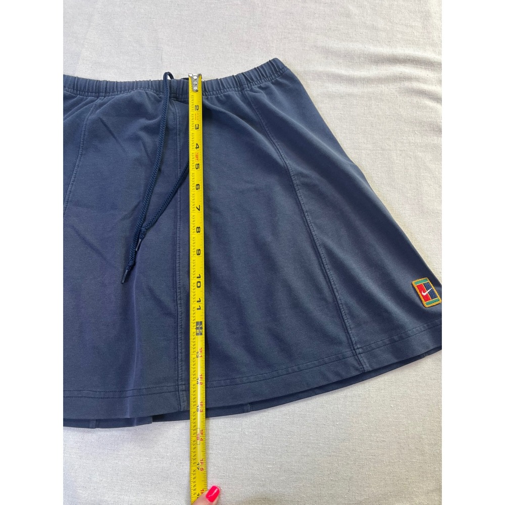 Vintage 90s Nike Court Tennis Skirt Navy Blue sz L 12-14 Mini Tennis Pickleball - Picture 8 of 9